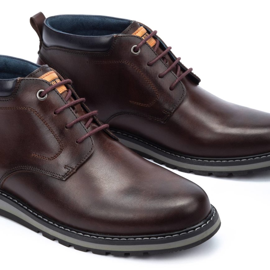 Men's Pikolinos BERNA Ankle Boots Brown | NZ A218703